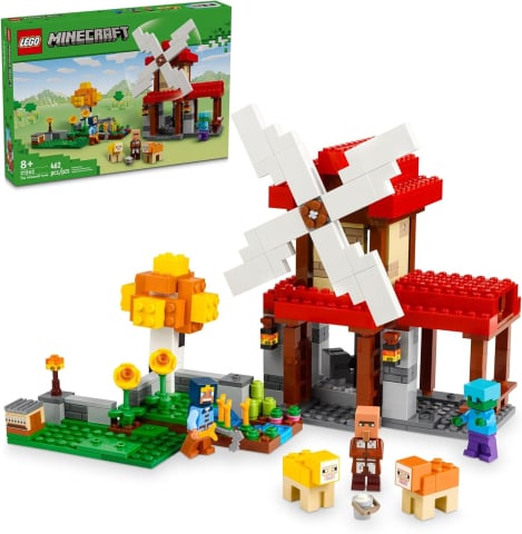 Jucarii, Copii & Bebe - Set de constructie LEGO Minecraft 21262  - The Windmill Farm – Box Of Bricks