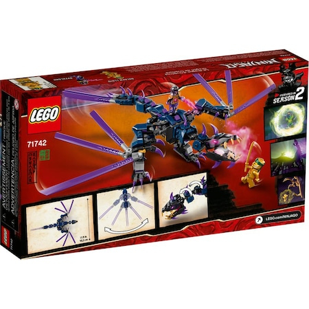 Set de constructie, LEGO® Ninjago 71742 Dragonul Domnului Intuneric, 372 piese, 7+, Multicolor [8]