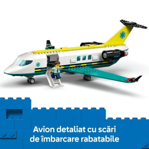 Set de Constructii - LEGO City Air : Avion-Ambulanta pentru Urgente , 403 piese, 6ani+ [5]
