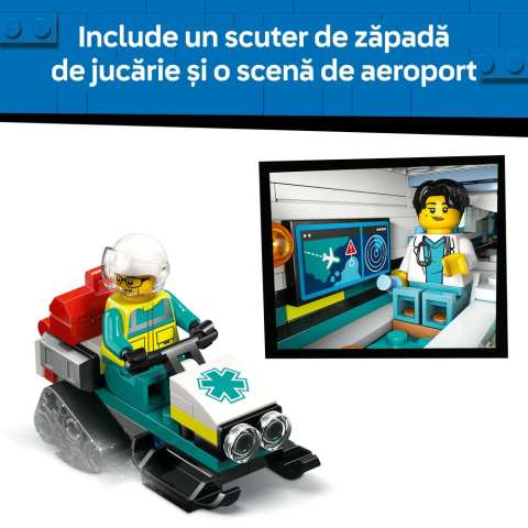 Set de Constructii - LEGO City Air : Avion-Ambulanta pentru Urgente , 403 piese, 6ani+ [7]