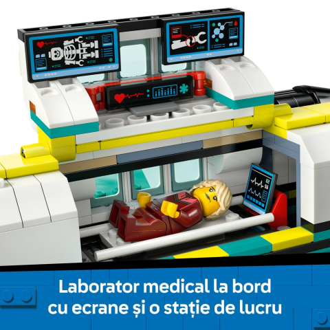 Set de Constructii - LEGO City Air : Avion-Ambulanta pentru Urgente , 403 piese, 6ani+ [6]