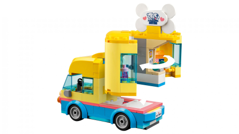 Set de Constructii  LEGO Friends  Masina de salvare pentru Caini  din Orasul Heartlake 41741, 2 mini-papusi, Accesorii pentru ingrijirea Cainilor Pickle [8]