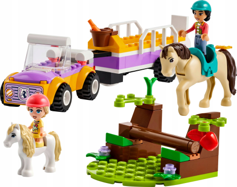 Set de Constructii pentru Fetite , LEGO Friends 42634 Remorcă pentru Cal și Ponei [3]