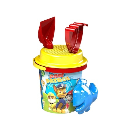 Jucarii pentru plaja si nisip - Set Galetusa Nisip cu Accesorii Paw Patrol 14 cm