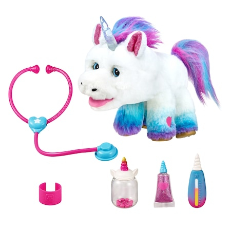 Jucarii, Copii & Bebe - Set Interactiv Unicornul Magic Rainglow , cu peste 40 de Reactii , Sunete si Lumini