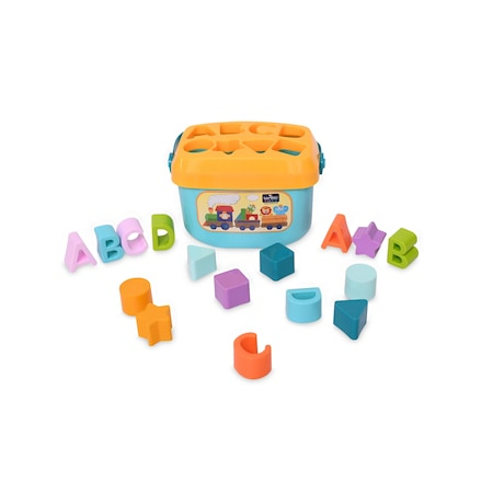 Set  Cuburi de construit  pentru Bebelusi, 16 piese, diferite forme si culori, 18 luni+ [1]