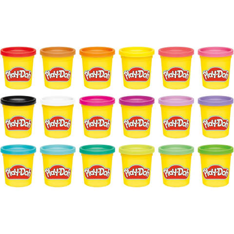 Set Multicreativ Play-Doh Super Rainbow, 18 Cutii Plastilina Super Culori Diferite in Cutie cu Maner [3]