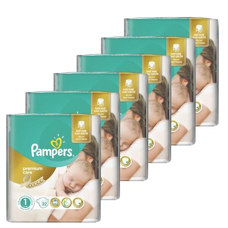Produse incontinenta - Set Pampers  Premium Care  Nou Nascuti , Absorbtie Ridicata, Testat Dermatologic NR.1, 2-5 kg, 6 x 26 buc = 156 buc  + Set Pompa pentru San Manuala Noriel Baby,