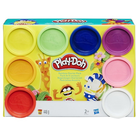 Rechizite si papetarie pentru copii - Set Plastilina Play-Doh, Culorile Curcubeului, 8 Cutii