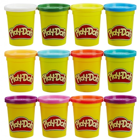 Pasta, lut si nisip modelabil - Set Play-Doh 6 cutii + 6 cutii bonus