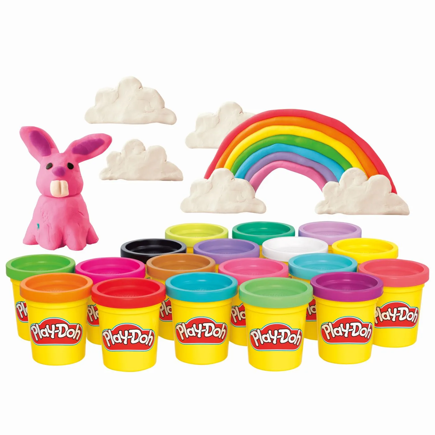 Set  Multicreativ Play-Doh - Super Culori, 18 Cutii - Set Pasta Modelabila  Super Colour Pack 18 culori diferite [1]