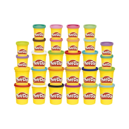 Pasta, lut si nisip modelabil - Set Play-Doh - Super culori, Plastilina, 28 cutii