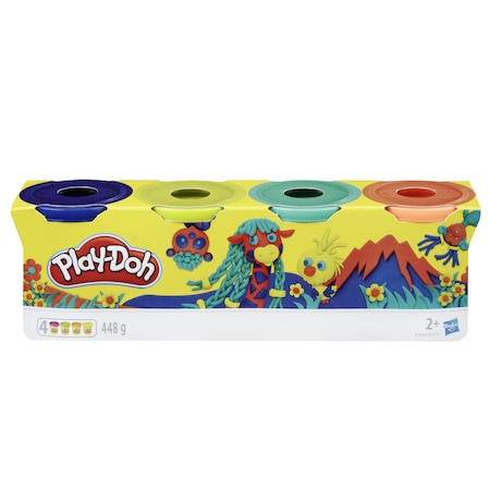 Pasta, lut si nisip modelabil - Set Play-Doh - Wild, 4 cutii