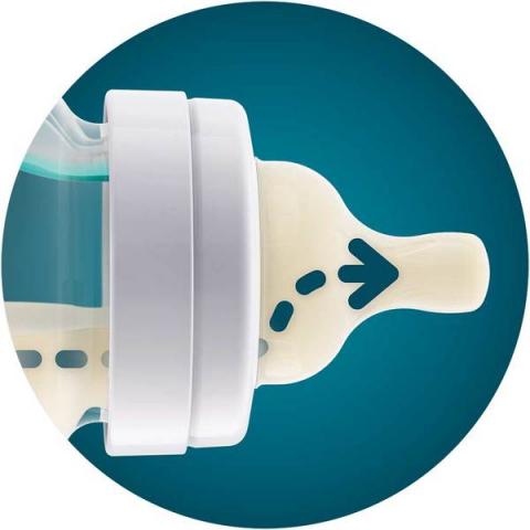 Set tetine PHILIPS AVENT Classic+ SCY761/02, flux nou-nascut, 0 luni+, 2 buc, silicon [8]