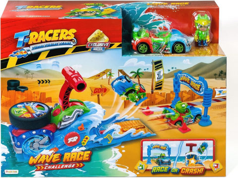 Jucarii, Copii & Bebe - T- Racers Playset Wave Race - Set de Joacă Cursa Valurilor