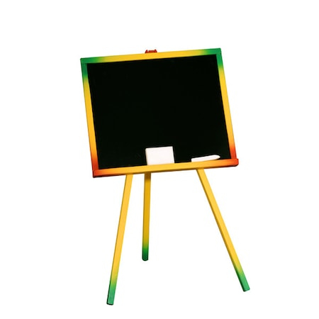 Jocuri si jucarii educative - Tabla de scris neagra cu margine colorata, 48cm x 40,5cm x 82,5cm