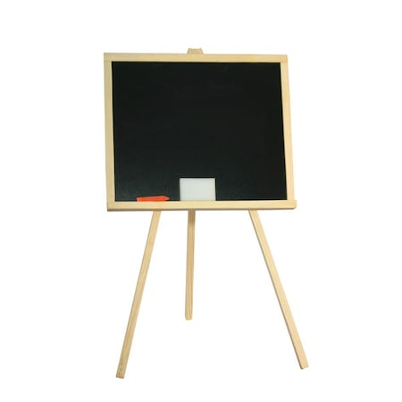 Jocuri si jucarii educative - Tabla de scris neagra cu suport de lemn