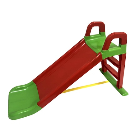 Tobogan Copii "ISP FUN SLIDE", Protectie Laterala Inaltata, pentru Interior si Exterior, Plastic Rezistent, Asamblare Usoara, Usor de Transportat, 140CM, Verde-Rosu [3]