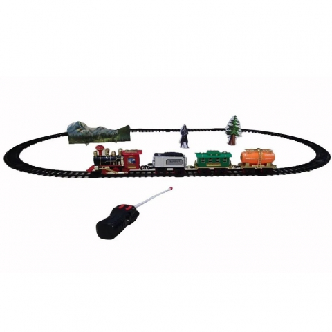 Trenulet Electric Retro de Epoca cu Sunete si Lumini R/C  Dimensiune Ambalaj 55 X 30 x 6.5 CM [1]