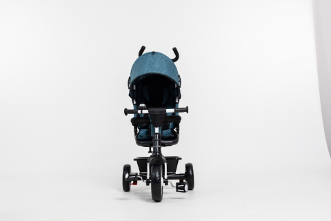 Tricicleta Multifunctionala  pentru Copii ,, Royal Trike '' cu Scaun Reversibil, Sistem "Free Wheel",  Culoare  Albastru Turcoaz [5]