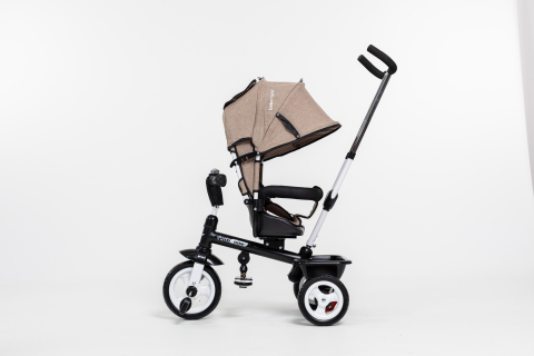 Tricicleta Multifunctionala  pentru Copii ,, Royal Trike '' cu Scaun Reversibil, Sistem "Free Wheel",  Culoare Maro [1]