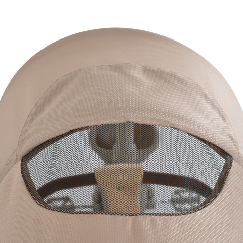 Tricicleta Pliabila Multifunctionala cu Pozitie de Somn, Scaun Reglabil si Reversibil cu Rotatie 360 Grade, Sistem "Free Wheel" Fusion Deluxe Trike, Far cu Lumini si Sunete - BEIGE [8]
