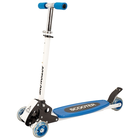 Triciclete - Trotineta cu 4 roti Scooter Action One YT4-01 Albastru
