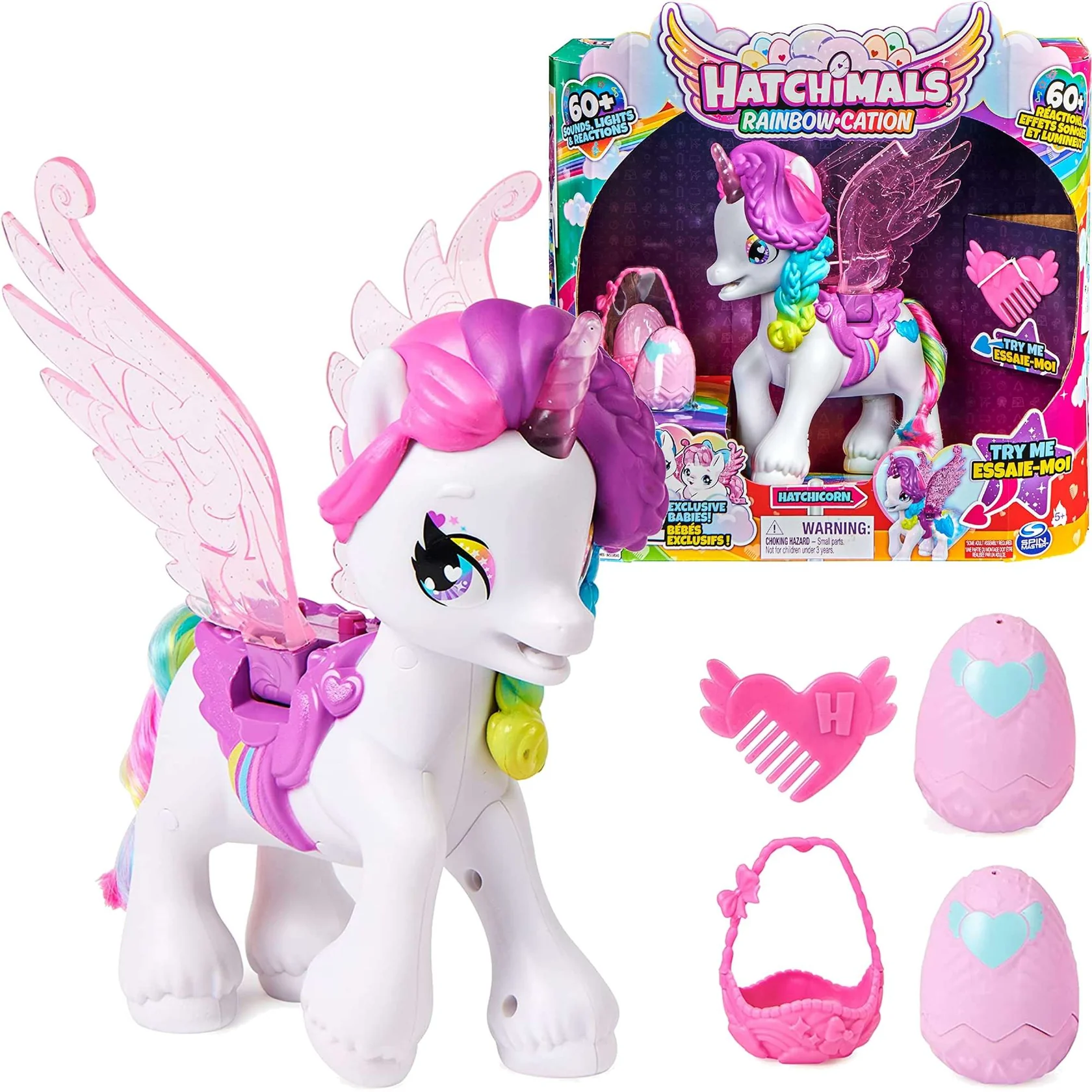 UNICORNUL CU ARIPI MAGICE SUPER HEROES - HATCHIMALS [0]