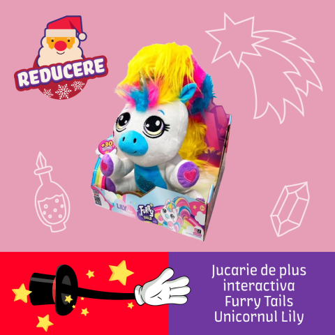 Unicornul Magic  Furry Tails  -  Jucarie  Haioasa Interactiva  care  Reactioneaza la Atingeri si Sunete [7]