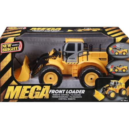Utilaje constructie de jucarie - Utilaj Constructie Mega Fadroma New Bright , Mega Front Loader Cu Telecomanda, Ambalaj 56 x 30 x 27 CM