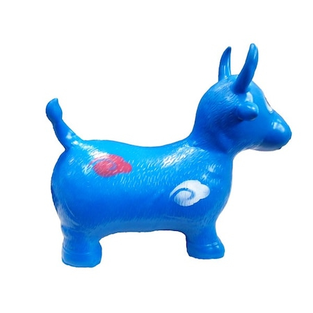 Vacuta  Gonflabila  Jumper Kids  din Cauciuc pentru sarit Hop Hop , Interior sau Exterior - Albastra [3]