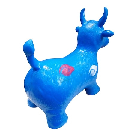 Vacuta  Gonflabila  Jumper Kids  din Cauciuc pentru sarit Hop Hop , Interior sau Exterior - Albastra [5]