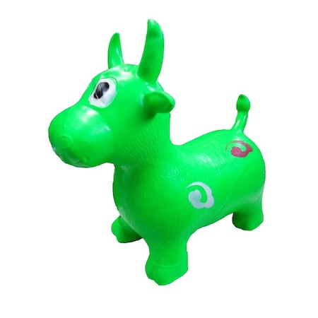 Vacuta Gonflabila Jumper Kids din Cauciuc pentru sarit Hop Hop , Interior sau Exterior - Verde [2]