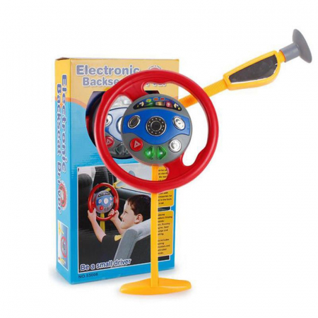 Volan de jucarie cu baterii, sunete si lumini, simulator de conducere pentru copii [3]