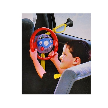 Volan de jucarie,Simulator de Conducere Auto  cu Sunete si Lumini, Multicolor [2]