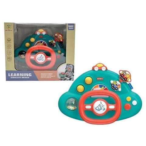 Jucării - Volan interactiv pentru  Bebelusi cu Lumini, Sunete