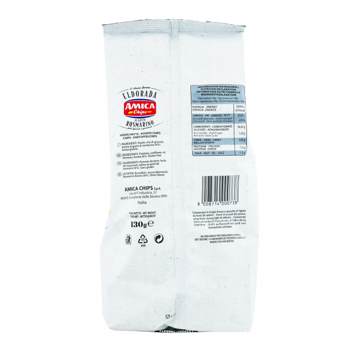 CHIPS AMICA ELDORADA ROSMARINO 130G [2]