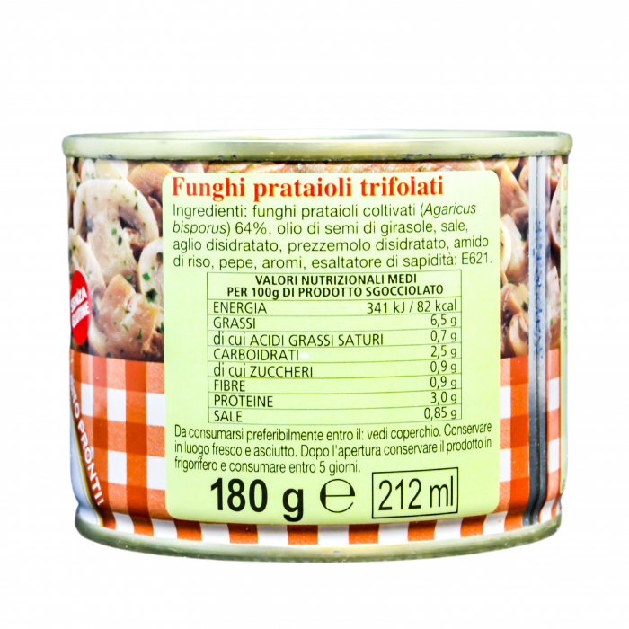 CIUPERCI FUNGHI TRIFOLATI SAPORE DI BOSCO 180G [2]