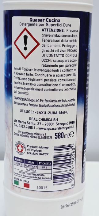 DEGRESANT BUCATARIE QUASAR CUCINA 580ML [2]