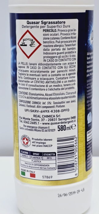 DEGRESANT QUASAR EXTRA RAPID LIMONE 580ML [3]