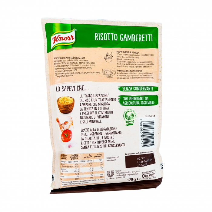 KNORR RISOTTO GAMBERETTI 175GR