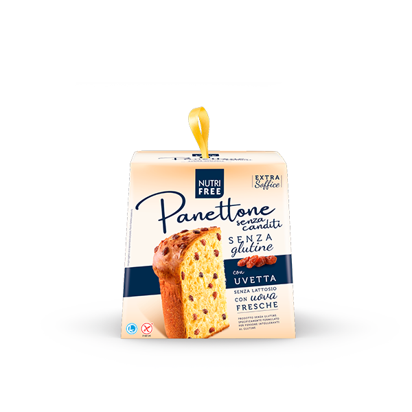 PANETTONE NUTRI FREE SENZ GLUTINE SENZA LATOSSE CON UVETTA 600GR [2]