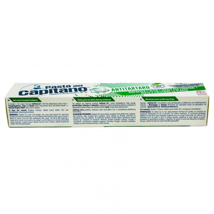 PASTA DE DINTI DEL CAPITANO ANTITARTRARO 75ML [2]