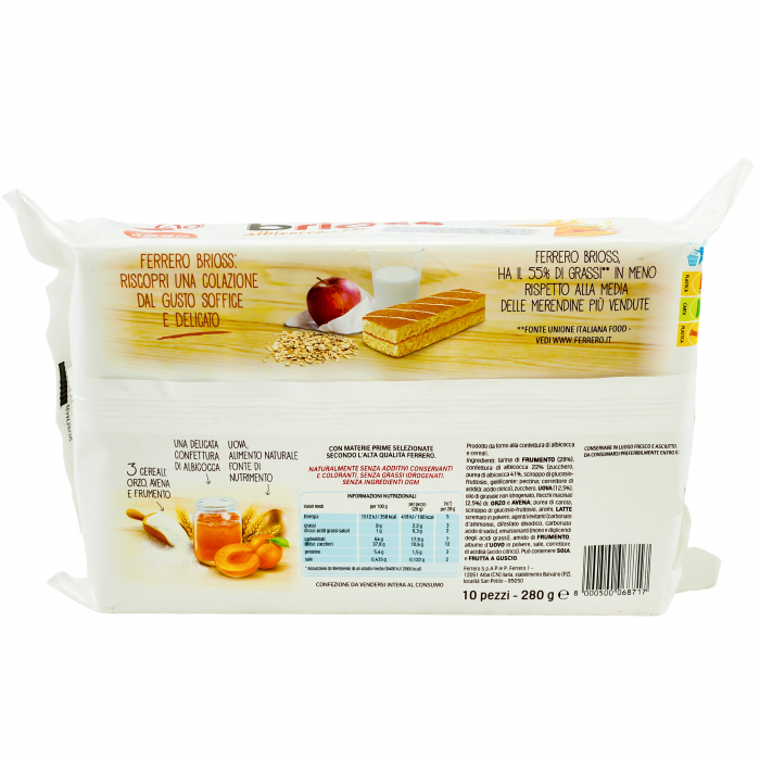 PRAJITURA FERRERO CU CAISE SI CEREALE 10 BRIOSS 280G [3]