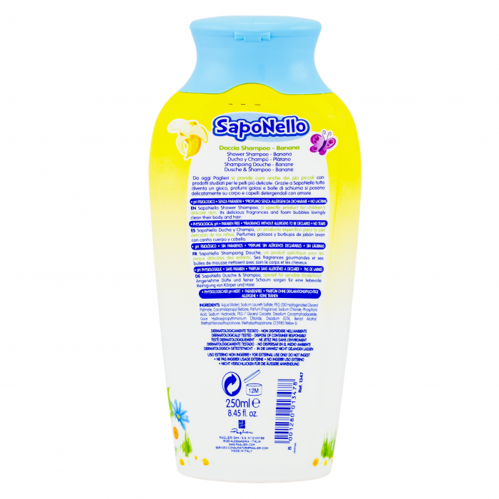 SAMPON PENTRU COPII SAPONELLO BANANA DELICATO 250ML [2]