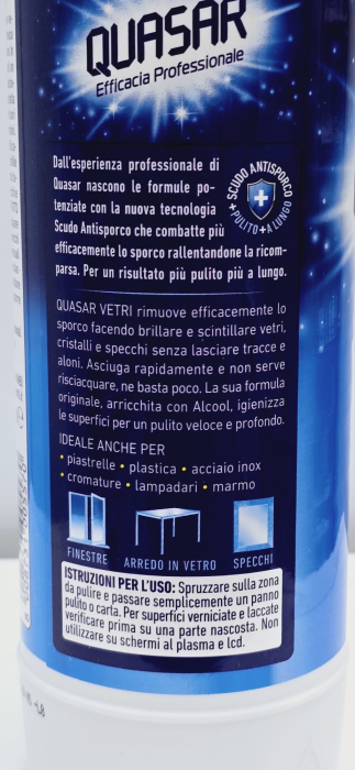 SOLUTIE QUASAR VETRI CON ALCOOL 580ML [2]