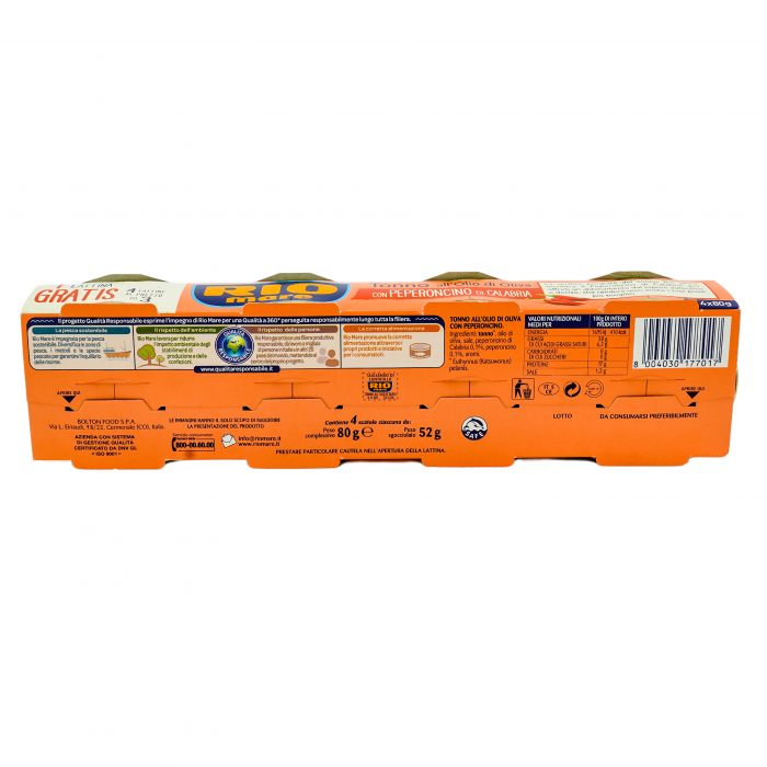 TON RIO MARE OLIO CU ARDEI DIN CALABRIA 4X80G [2]