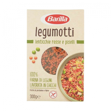 BARILLA LEGUMOTTI LENTICCHIE ROSSE E PISELLI 300G [1]
