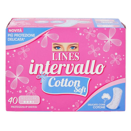 Absorbante - ABSORBANTE LINES INTERVALLO COTTON SOFT 40 BUCATI