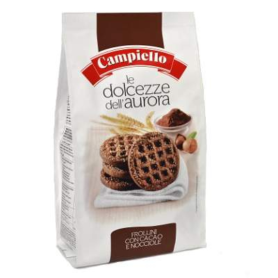 Biscuiti italieni - BISCUITI CAMPIELLO FROLLINI CACAO E NOCCIOLE 350G